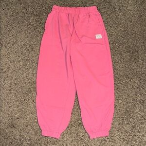 🖤HOLLISTER VINTAGE SOLID PINK JOGGERS SIZE S🖤